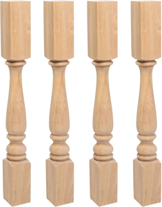 Patas de poste de madera maciza personalizadas de fábrica OEM para Isla de cocina sala de estar gabinetes de soporte de madera decorativos para exteriores encimera - Product Image 5