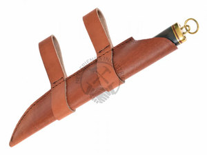 Nouveau couteau Viking court en acier à haute teneur en carbone 1095 forgé à la main, lame de 8 pouces, manche en bois de noyer, couteau médiéval ambidextre - Product Image 4