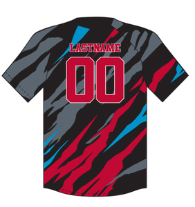 Maillot de baseball personnalisé sublimé avec nom de l'équipe, logo et numéro imprimés, ensemble uniforme de baseball à boutons - Product Image 5