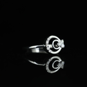 High Quality 925 Sterling Silver 18K Gold Plated 8x6mm Oval Shape <b>Ring</b> <b>CZ</b> Claw Setting for Certified Eco-Friendly Lead Nickel - Product Image 3