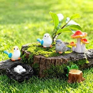 ชุดตุ๊กตาเม่นจิ๋วทำมือ - ของตกแต่งสวนขายส่ง - Product Image 3