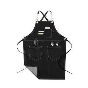 Tablier en toile imperméable pour personnel de bar commercial, avec logo personnalisé, léger, gilet de travail pour barman, matériel de haute qualité, tablier de salon de coiffure - Product Image 1