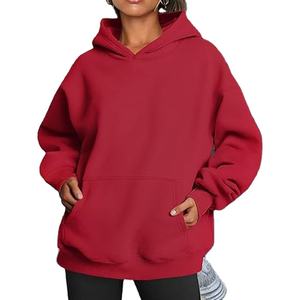 Sudaderas con Capucha para Mujer, Diseño Personalizado, Alta Calidad, 100% Algodón, Hombros Caídos, Logotipo Personalizado, Servicio OEM, Sudaderas y Camisetas - Product Image 5