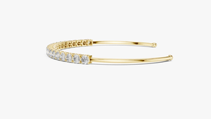 Bracelet Moissanite Cœur Entrelacé Style Tennis Luxe Iced Out Bijou Tendance pour Femme - Product Image 4