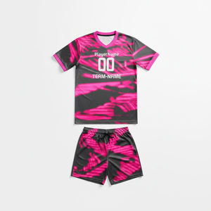 Maillot de football personnalisé OEM, 100 % polyester, pour adulte, manches courtes, respirant, séchage rapide, écologique. - Product Image 1