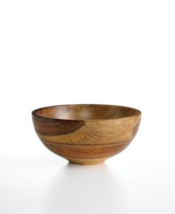 Cuencos de servir de madera ecológicos para interiores, diseño de utensilios de cocina, cuencos para ensalada pulidos, diseño personalizado disponible, de acacia y mango, para fiestas. - Product Image 3