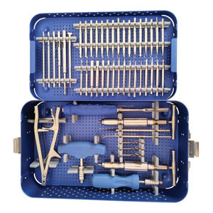 Ensemble d'instruments orthopédiques réutilisables en acier inoxydable pour l'extraction de vis osseuses cassées ou dénudées lors de la chirurgie orthopédique - Product Image 1