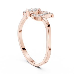 Eterna Bands Bague tendance en plaqué or 14 carats pour femmes au design unique, réglable, bijoux de haute qualité pour le quotidien et - Product Image 6