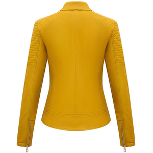 Chaqueta de Cuero para Mujer, de Alta Calidad, Estilo Moderno, Nuevo Modelo, Casual, con Cierre, en Oferta - Product Image 2