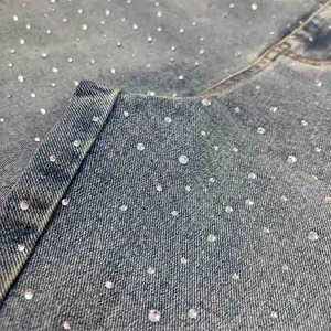 Pantalones Cortos de Mezclilla Personalizados de Alta Costura con Pedrería, Brillantes, de Alta Calidad, Diseño Premium, 100% Algodón para Hombre - Product Image 4