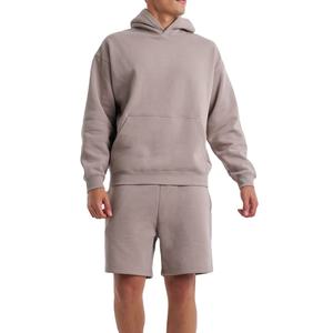 2025 ropa de calle de alta calidad 360gsm 100% algodón Sudadera con capucha de gran tamaño Casual en blanco personalizado Sudadera con capucha para hombres básicos - Product Image 5