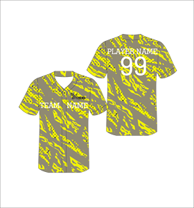 เสื้อเบสบอลแบบซับลิเมชั่นสั่งทำพิเศษ ติดกระดุมเต็มตัว ชุดทีมแบบกำหนดเองได้ ชุดกีฬาผู้ชายระบายอากาศได้ดี เสื้อแห้งเร็ว - Product Image 1
