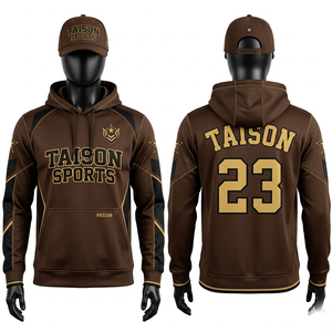 Sudadera de entrenamiento de felpa de algodón y poliéster premium para animadoras, con paneles rojos y blancos en los hombros, personalizada con serigrafía, para hombre. - Product Image 6