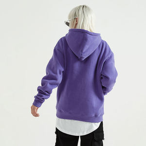 Sweat-shirt de créateur en molleton bouclette avec capuche à quart de zip, doublure satinée polyester/coton, logo brodé personnalisé, collection automne - Product Image 6