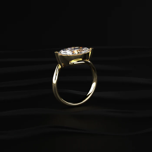 1CT Top Rated Yellow Gold Marquise Labgrown Diamond <b>Ring</b> Daily Wear D-E Color VVS-VS Clarity IGI Certified From <b>Indian</b> Supplier. - Product Image 4