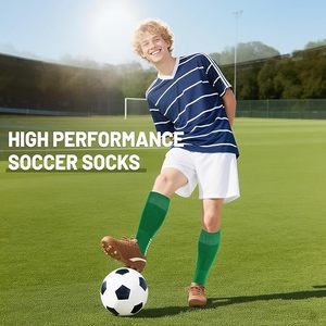 Anti Slip <b>Grip</b> Soccer <b>Socks</b> Breathable Crew Athletic <b>Socks</b> Custom Logo Sports <b>Socks</b> for Men Teens - Product Image 6