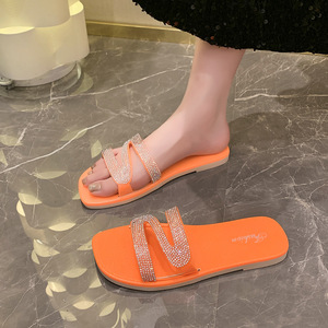 Sandales plates en strass pour femmes - Product Image 3