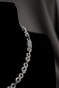 Collier chaîne à maillons en moissanite de luxe, argent 925, style hip-hop, bijoux tendance pour homme et femme, ensemble cadeau - Product Image 5