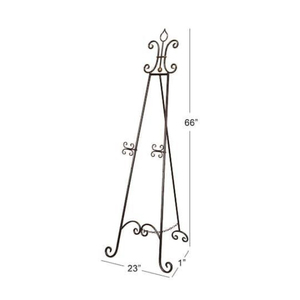 Wholesaler Metal Floor <b>Easel</b> Stand Iron Painted <b>Standing</b> Type for Balcony Flower Pot Storage Holder Single Tier - Product Image 6