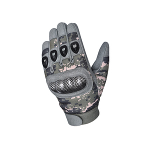Guantes Tácticos de Camuflaje al por Mayor, Guantes de Campo Resistentes a Cortes con Nudillos Reforzados, Guantes de Cuero para Caza al Aire Libre con Logotipo Personalizado OEM - Product Image 4