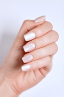 Ongles press-on de luxe blancs scintillants en ABS, forme amande, réutilisables, avec estampage doré, longueur moyenne, marque Helios, pour nail art, 24 pièces