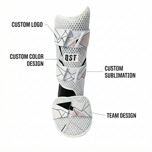 Baseball Shin Leg <b>Protector</b> Custom Color Adjustable Padded Protective Gear adjustable baseball leg guard for batting practice - Product Image 4