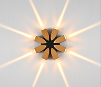 Lampe murale extérieure créative de haute qualité IP65, 2W 3W 4W 5W 6W 8W, éclairage mural LED pour la maison