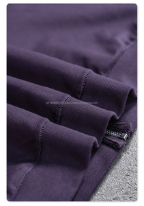 Ventes en gros de sweats à capuche en coton de haute qualité 440 g/m², en molleton français, vierges, avec broderies personnalisées, fermeture éclair, pour hommes - Product Image 4