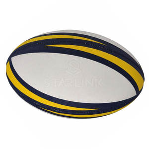Ballon de rugby professionnel en cuir PU durable, faible MOQ, pour entraînement et matchs, destiné aux clubs sportifs. - Product Image 5