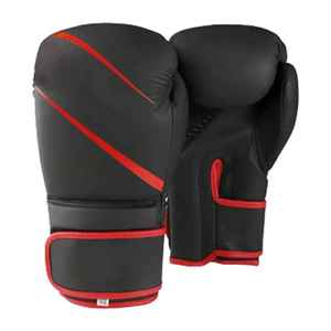 Guantes de boxeo de cuero genuino 100% de alta calidad con cordones y logotipo personalizado. - Product Image 4