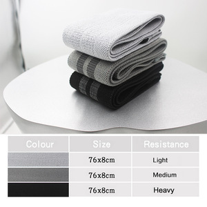 Nouvel ensemble de bandes de résistance élastiques pour les fessiers, en tissu polyester, avec impression de logo personnalisé, écologiques et robustes, pour l'exercice et le fitness - Product Image 1