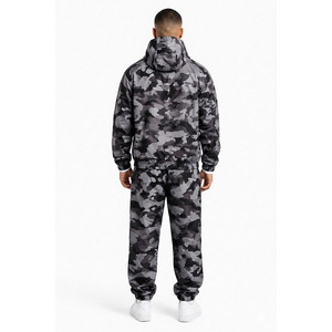 Supplier Custom Grey <b>Camo</b> Windbreaker Tracksuit Men's Lightweight Hooded <b>jacket</b> for men Jogger Set OEM Streetwear Custom Hoodies - Product Image 2