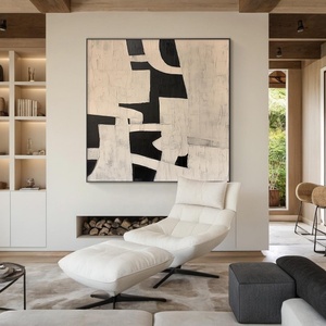 Dipinto a Olio Personalizzato su <span class=keywords><strong>Tela</strong></span> Intelaiata Quadri per Casa Arte Hotel Opera d'Arte Moderna da Parete Astratta Fatta a Mano - Product Image 4