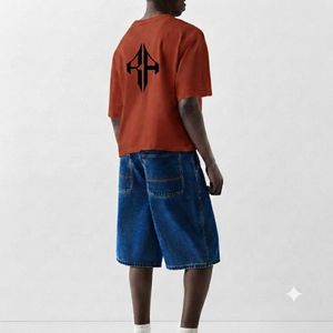 Camiseta Extra Grande de Primera Calidad para Hombre, 100% Algodón, con Logotipo Personalizado Serigrafiado en la Parte Delantera, Casual, Azul Marino, de Secado Rápido, Cuello Redondo - Product Image 6