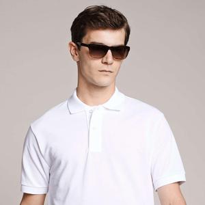 Camisa de Lona a Rayas Ecológica de Algodón para Hombre, Manga Corta, Cuello Clásico, Estilo Casual, Fabricante OEM Premium - Product Image 4