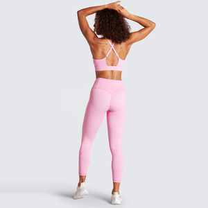Nouvelles Tendances Mode : Ensemble de Sport Femme Personnalisable avec Logo – Soutien-Gorge Dos Nu et Short Rehausseur de Fesses pour Fitness et Yoga - Product Image 6