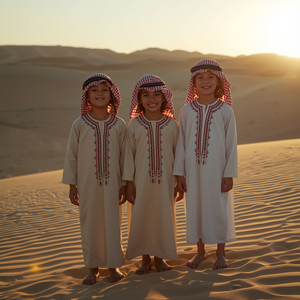 Thobes pour enfants, robe islamique traditionnelle pour garçons, manches longues, vêtements modestes, coton confortable, Jubba en gros - Product Image 2
