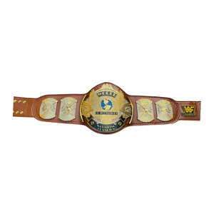 Ceinture de champion du monde de la WWE - Ceinture sportive en cuir marron personnalisable avec détails dorés - Article de collection de lutte haut de gamme - Product Image 6