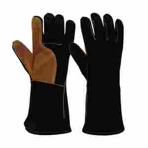 Leather Safety Gloves <b>Heat</b> Resistant Durable Customizable <b>Heat</b> Resistance Welding Gloves <b>Heat</b>-resistant Welding - Product Image 1