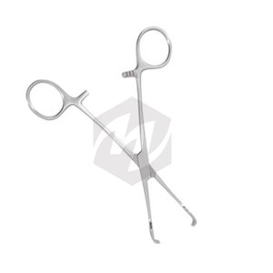 Pinzas Teale Vulsellum Premium de 10 Pulgadas, Curvas Lateralmente, 4x5 Dientes, Mandíbulas de 5 mm de Ancho, para Ginecología, Cervix, Cirugía Manual - Product Image 5