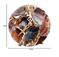 Horloge murale mécanique de luxe en résine faite à la main, à piles, moderne, étanche, surdimensionnée, avec veilleuse, pour Pâques, mariage, retraite
