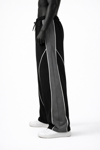 Pantalones Jogger Unisex de Cintura Alta y Pierna Ancha, Pantalones Casuales para Descansar, Personalización OEM, Proveedor de Ropa Deportiva al por Mayor - Product Image 3