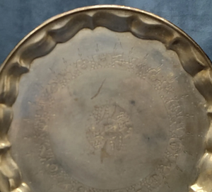 Assiette de service exclusive en laiton, design attrayant, sculptée à la main, modèle de créateur, vente chaude au prix le plus bas - Product Image 3