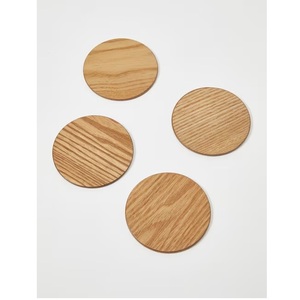 Premium Natural Wooden Coasters Set with Smooth Finish for Elegant Home Dining <b>Table</b> <b>Protection</b> and Modern Decor Styling - Product Image 4