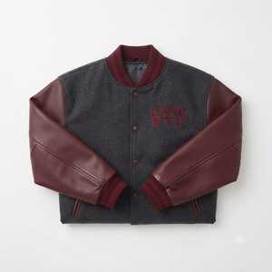 Veste universitaire en laine surdimensionnée pour homme Hawk Eye Sports, style streetwear, hiver, boutonnée, grande taille, séchage rapide, rembourrée en coton - Product Image 3