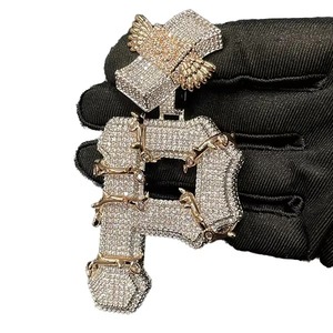 Colgantes de Diamantes Moissanite de Plata 925 de 10 Quilates de Alta Demanda para Uso Diario, Colgantes de Hip Hop, Joyería - Product Image 3
