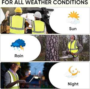 Gilet de travail haute visibilité pour hommes, tendance, de haute qualité, réfléchissant et de sécurité - Product Image 6