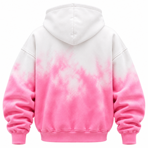 Sudadera con Capucha Unisex Estilo Hip Hop, Tie Dye, Degradado, Manga Raglán, Bolsillo Canguro, Informal, 100% Algodón - Product Image 3