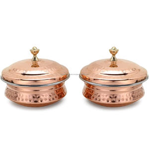 Casserole en cuivre écologique de style américain avec couvercle pour cuisinière à gaz - Product Image 1