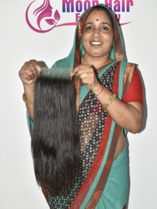 Extensiones de Cabello Indio Remy Liso HD 5x5, Negro Natural, Cutícula Alineada, Doble Trama a Máquina, Partición Libre, 100g - Product Image 3